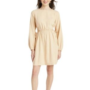 Universal Thread Beige Long Sleeve Dress